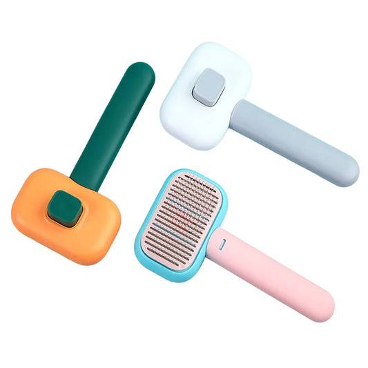Cat and Dog Grooming Brush for Removing Loose Fur and Pet Hair